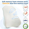 Lumbar Support Pillow for Office Chair Back Support Pillow for Car, Computer, Gaming Chair, Recliner Memory Foam Back Cushion for Pain Relief Improve Posture, Mesh Cover