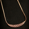 Alloy Knit Diamond Necklace