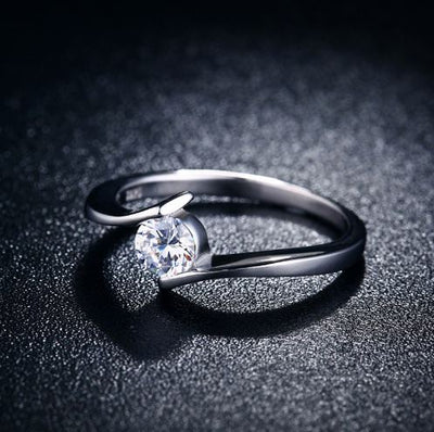 Clear Zirconia Classic Ring