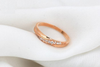 18K Gold Plated Rhinestones Studded Wedding Ring